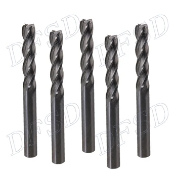 

4 x 17mm Premium Carbide CNC 4 Flute Spiral Bit End Mill Cutter Pack of 10