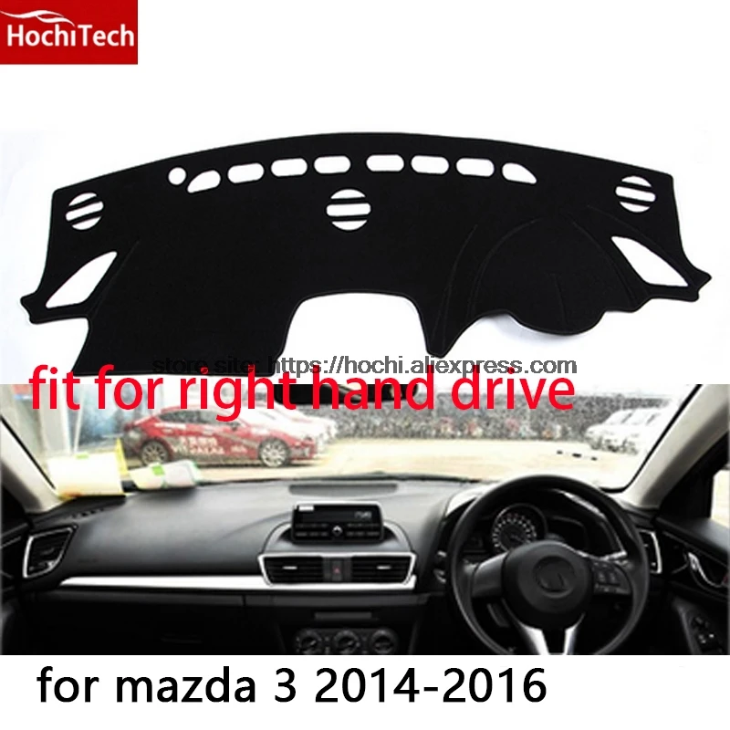 Коврик для правой приборной панели mazda 3 2006 2016|for 3|mat stickersred sticker |