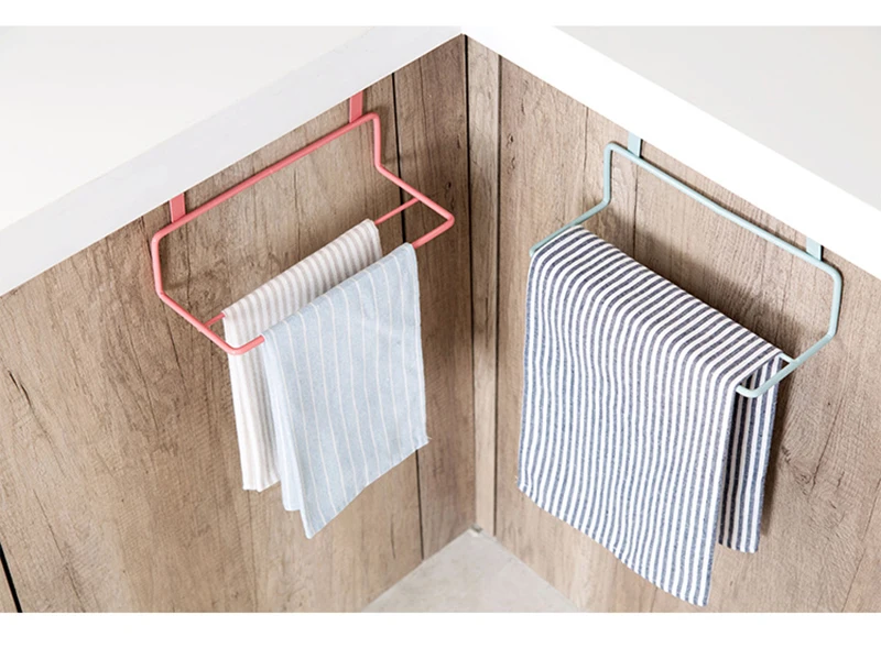 LIYIMENG Towel Rack Hanging Holder Organizer Bathroom Kitchen Door Behind Cupboard HangerB4