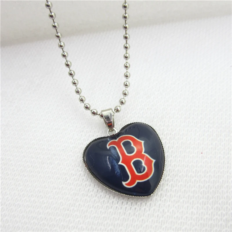 10pcs/lot USA Necklace Boston red sox Necklaces Pendant Charms with