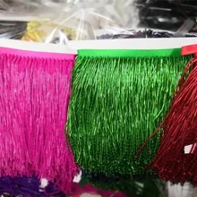 5 ярдов/мешок 15 см ширина розовый зеленый красный цвет Бусы Лента с бахромой для одежды/декоративные/ главная/Свадебные нарядное платье