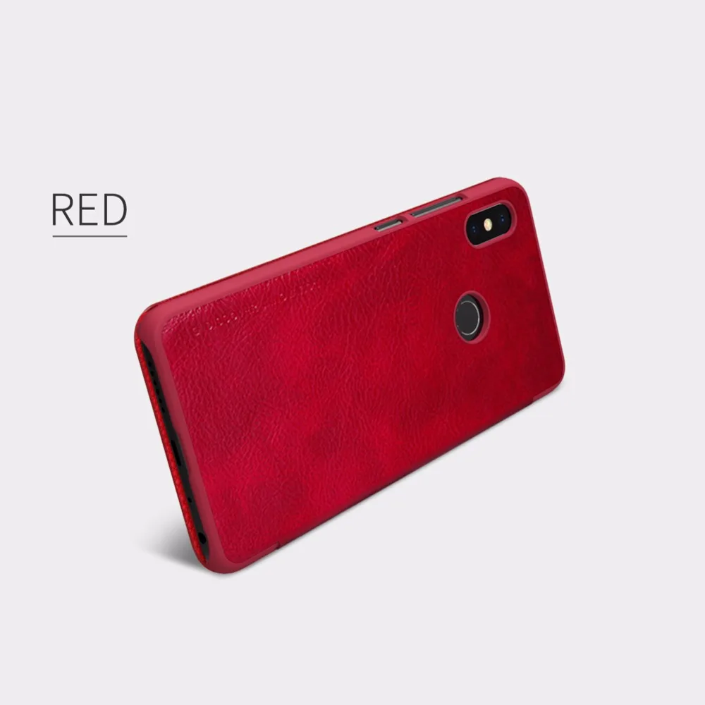 Для xiaomi Redmi Note 5 Pro 5,9" чехол Nillkin Qin Флип кожаный для телефона Nilkin бумажник для чехол для телефона смарт проснуться