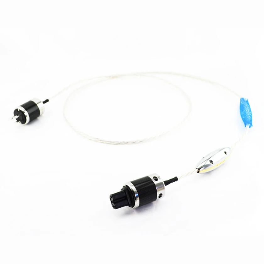 

Free Shipping moonsaudio Crystal Cable Absolute Dream line Power cables with carbon fiber US /EU version power plugs