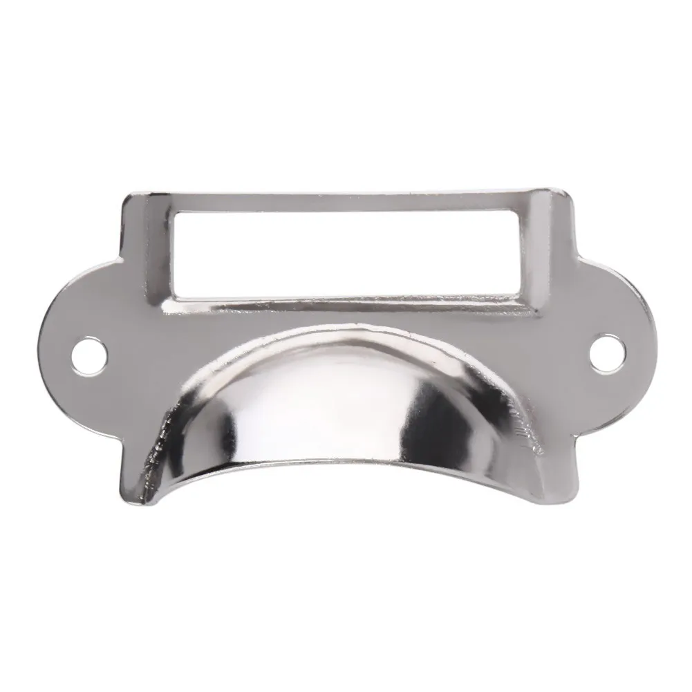10Pcs/Lot Alloy Label Drawer Pull Handle File Name Card Frame