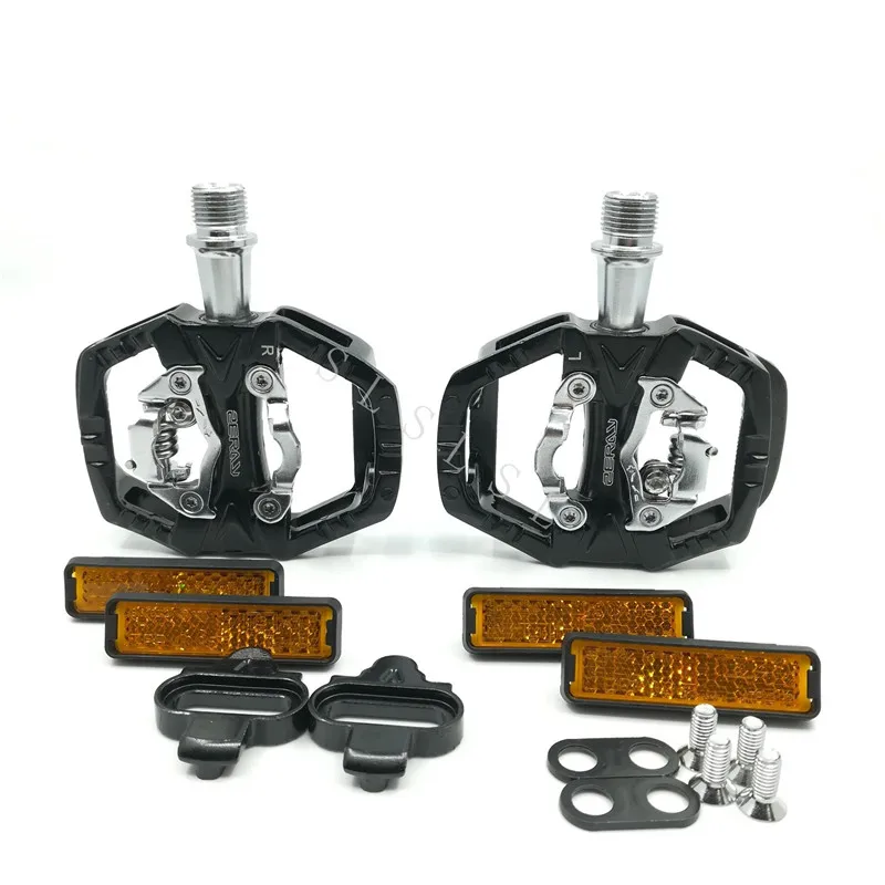 Mtb Spd Bicycle Pedals Mountain Bike Self Locking Pedal Aluminum Alloy