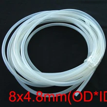 1 м 8x4,8 мм 8*4,8x1,6 прозрачная медицинская пищевая гибкая труба шланг перильстатический насос силиконовая резиновая трубка