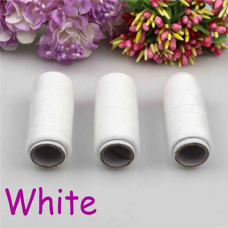 

white 2pcs 300m Sewing Thread Polyester Thread Set Strong And Durable Sewing Threads For Hand Machines