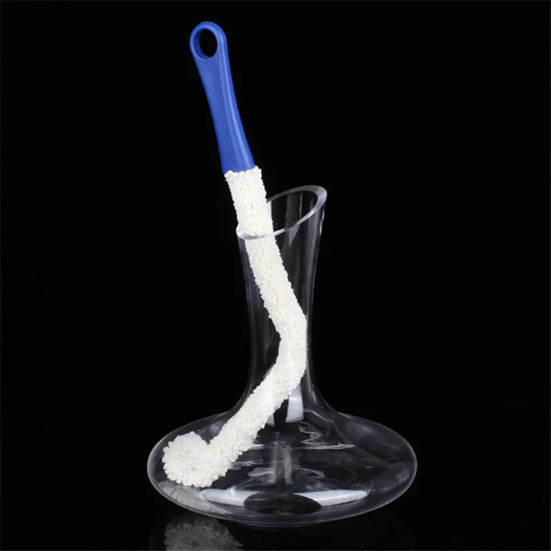 Professional Long Bottle Goblet Cleaning Brushes Wine Decanter Brush