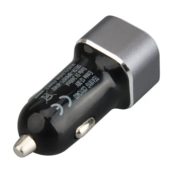 

High Quality USB Car Charger Charging Power Adapter Input 12-24V DC Output 5.0V 2100mA for iphone 8 Plus For Samsung s9+ 500pcs