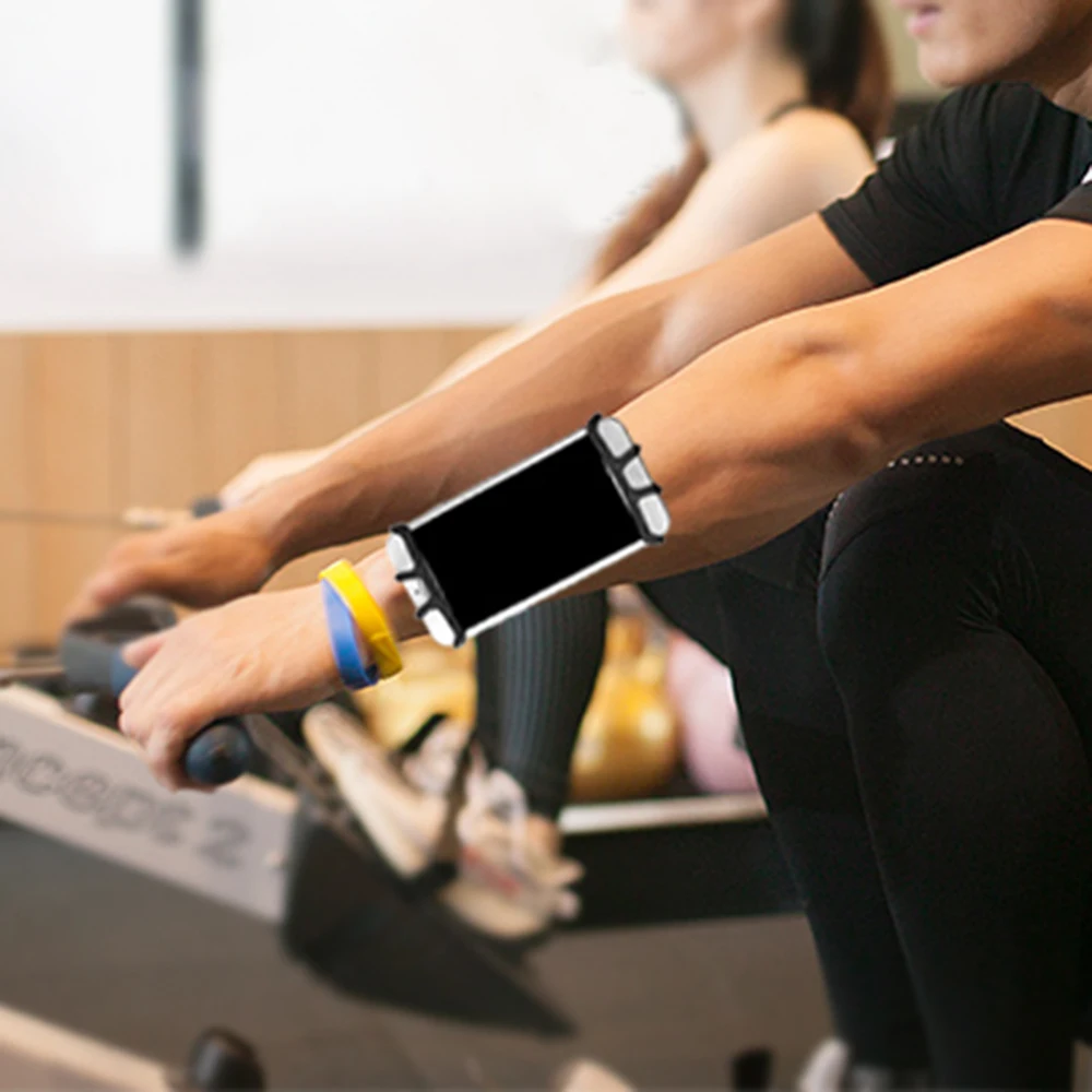 Регулируемый спортивный браслет дышащий сумка-нарукавник для мобильного телефона для экрана размер между 5,3-8.5in Бег Велоспорт прогулки
