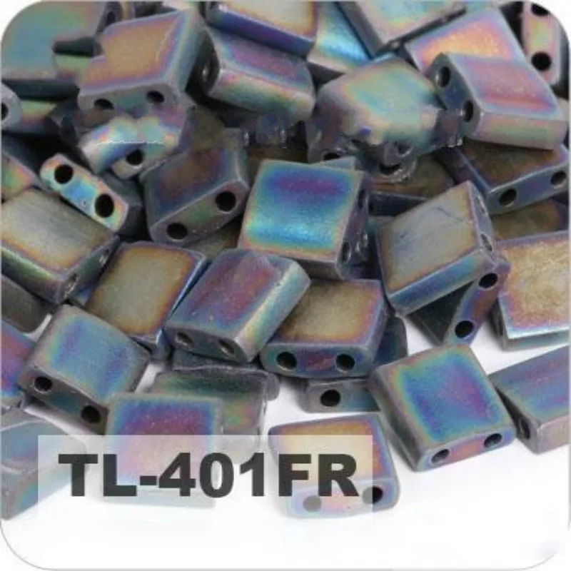 TL-401FR Taidian Bohemian Tila Seedbeads for Handmade Womens Bracelets Making 551.9mm Two Holes 5grams20gramslot