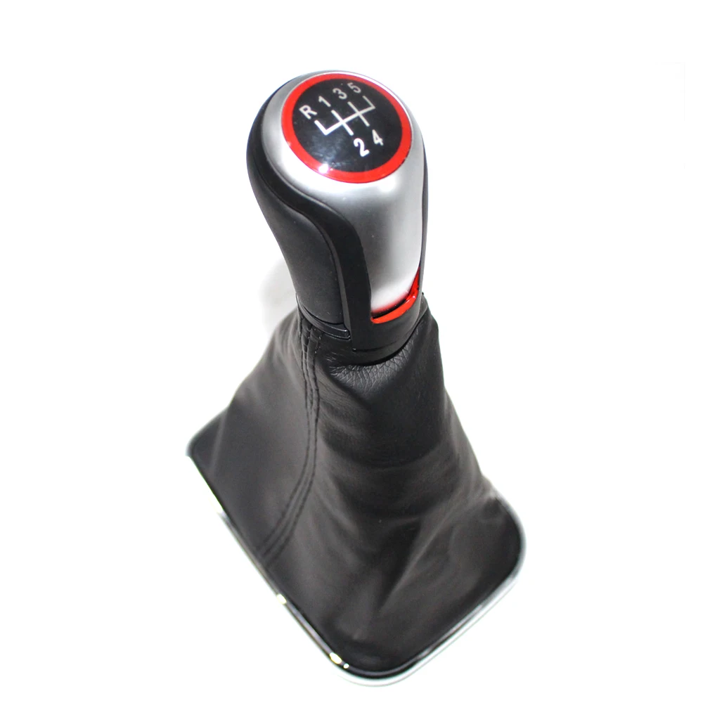 

12mm 5 Speed Car Gear Shift Knob Lever Shifter Gaitor Boot For Volkswagen VW 1999-2004 Golf 4 IV MK4 GTI R32 Bora Jetta