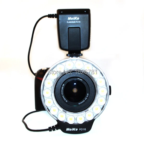 Meike FC-110 LED Marco Ring Flash For Canon /Nikon /Pentax /Olympus /Sony D7200 D810A D5500 D750 D810