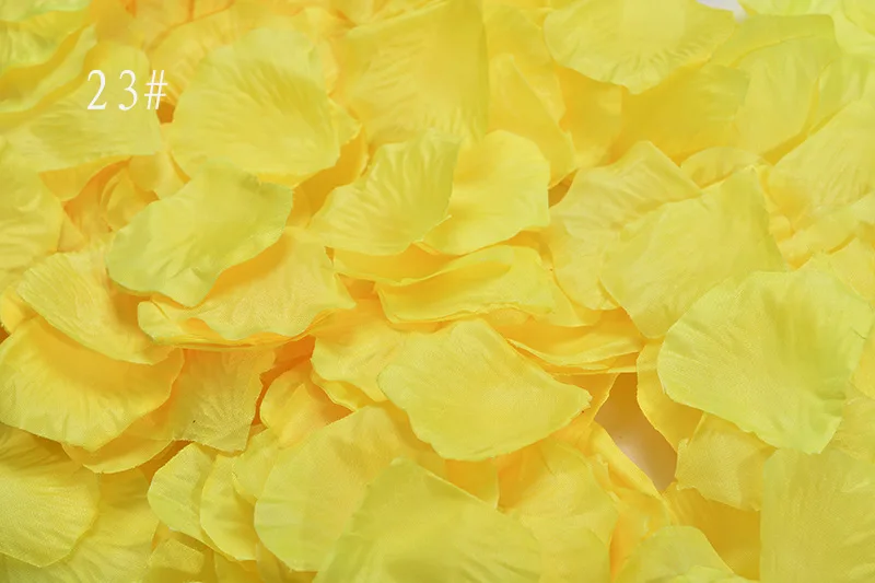 2000pcs/Lot Yellow Silk Rose Petals Artificial Flower For ...