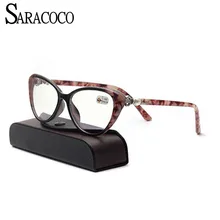 SARACOCO, винтажные очки для чтения, для женщин и мужчин, Ретро стиль, роскошный бренд, дизайнерские, пластиковые очки, дальнозоркость, T04