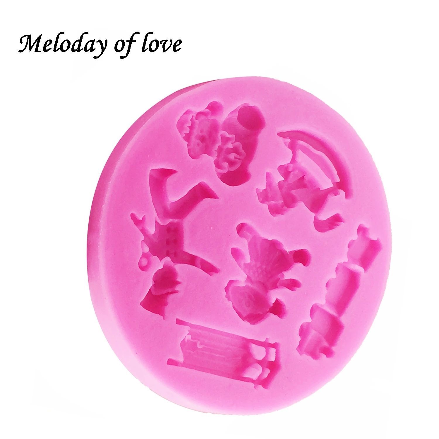 Силиконовая форма для детских игрушек в виде шлейфа|fondant silicone molds|silicone moldcake decorating