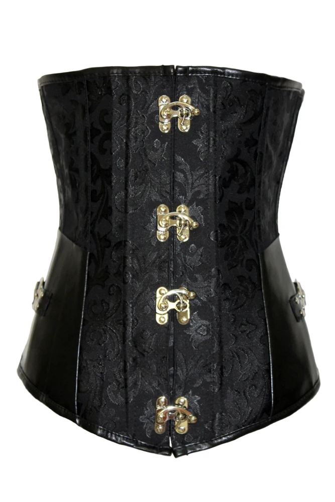 Wholesale Women Sexy Corsets and Bustiers Brocade korset underbust clasp slimming korset Gothic