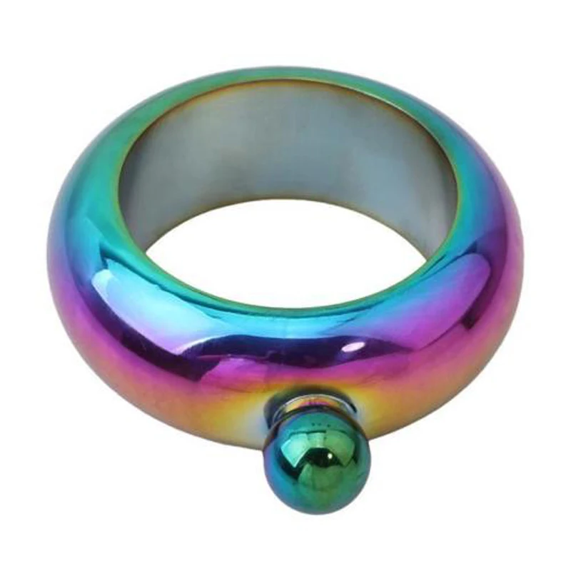 1 x Fashion Stainless Steel Portable 3.5oz Hip Flask Holder Alcohol Drink Bangle Bracelet