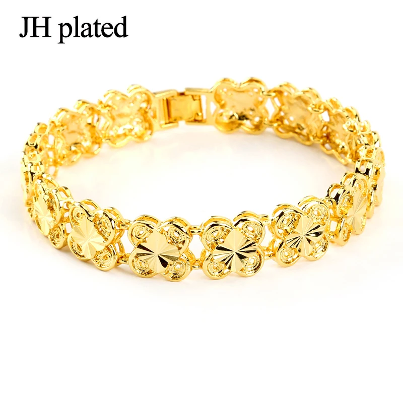 JHplated 20 5 см золотой браслет африканская ручная цепочка ювелирные изделия Женские