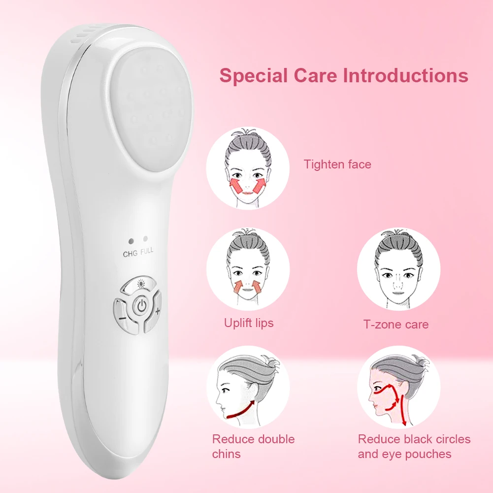 

5Colors LED Skin Tighten Ultrasonic Body Face Lifting Machine Photon Therapy Tender Wrinkle Removal Skin Phototherapy Anti Aging