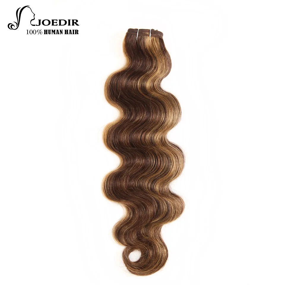 Joedir Pre colored Brazilian Remy Human Hair Weave 113g/pc Body Wave