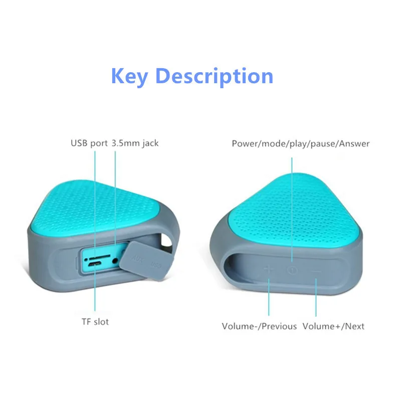 W-KING S2 Мини Портативный Водонепроницаемый Bluetooth колонки беспроводной открытый музыкальный звуковой ящик громкоговоритель с fm-радио/TF карта