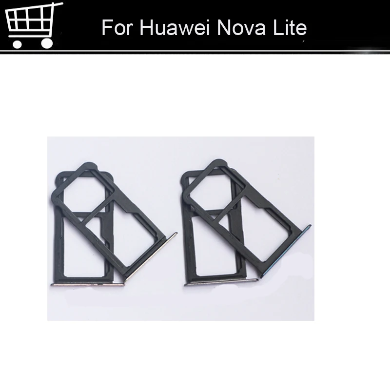 Original New For Huawei Nova Lite Silver SIM Card Tray SD Holder Drawer Replacement NovaLite Parts | Мобильные телефоны и