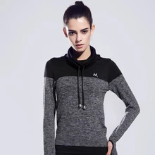High Quality Elastic Women Sporting T-shirts Long Sleeve Exercise Quick Dry Fitness Clothing Workout Exercise Women's T-shirt