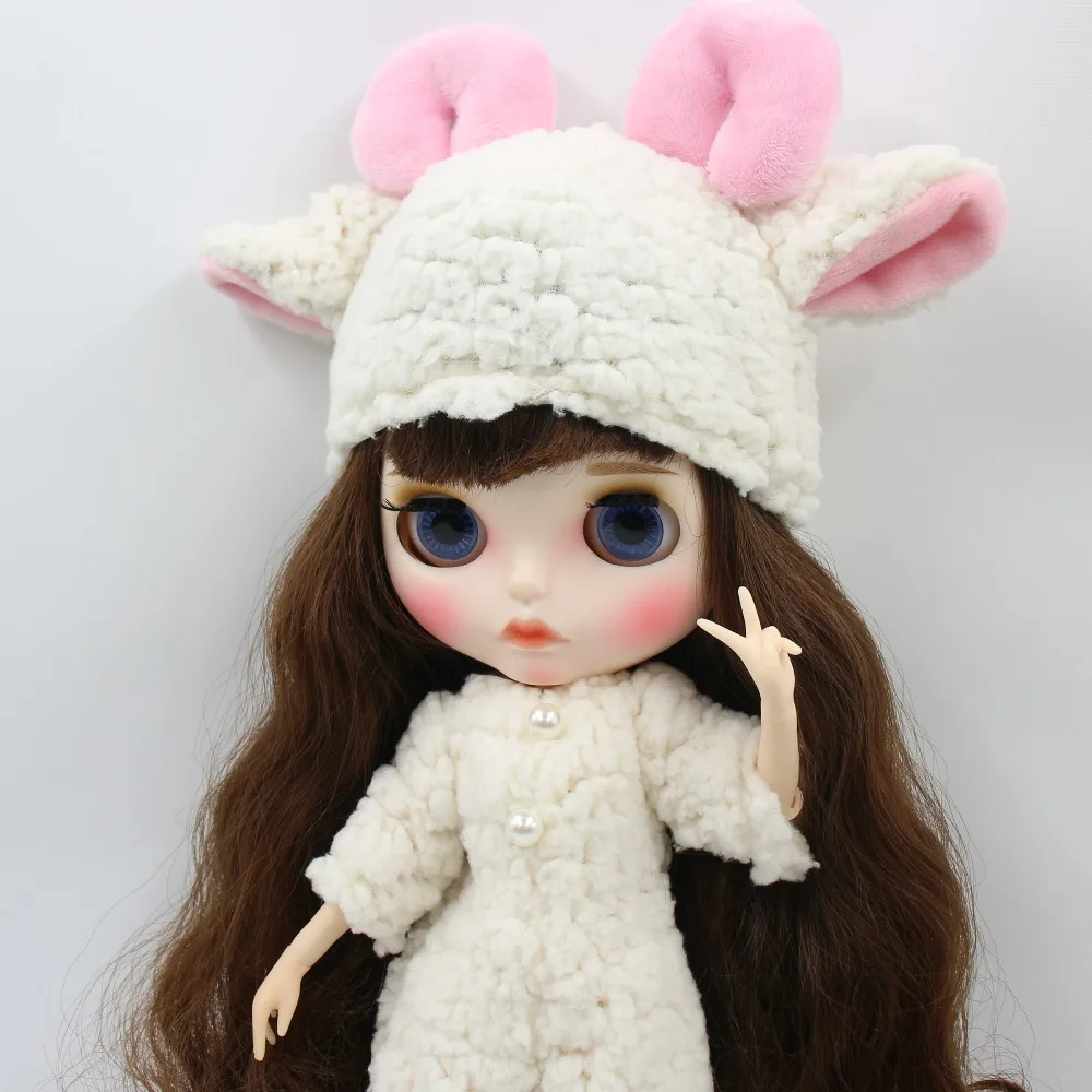 Neo Blythe Doll Sheep Outfit with Hat & Shoes 5