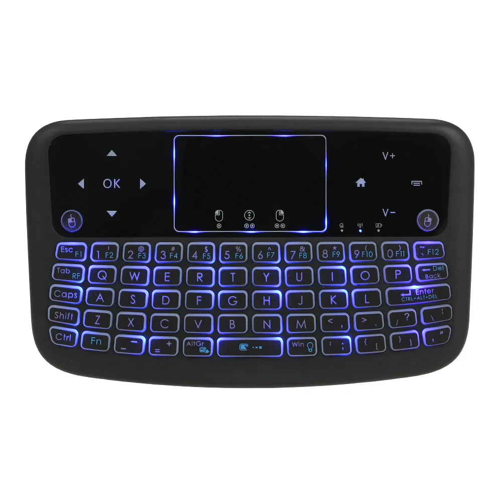 

Mini Wireless remote control 4 Color Backlit Air Mouse Keyboard 2.4G Touchpad Keyboard For Android TV Box Smart TV PC PS3