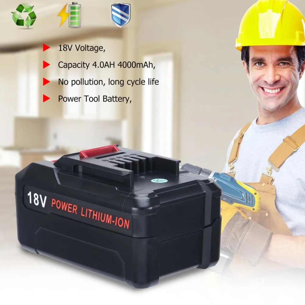 

Professional TD1840 18V 4000mah Li-ion Battery Replacement Battery for 18V Einhell Power Tool Battery with LED Digital Display