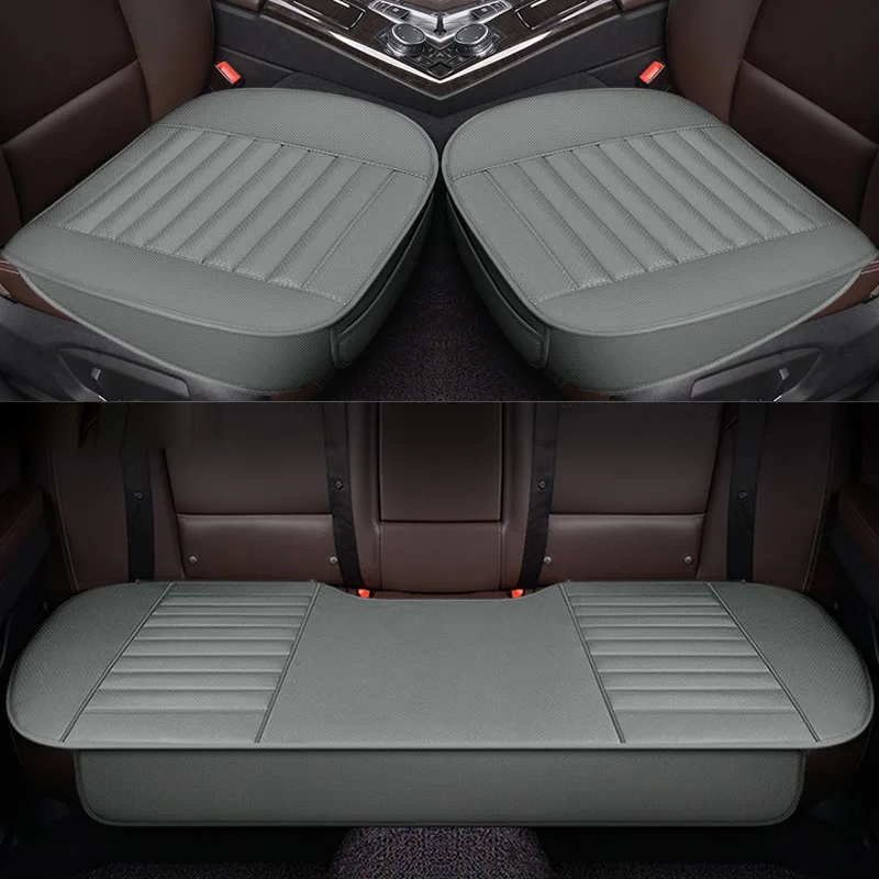 Automobiles Seat Cover Auto Accessories PU Leather Interior Car Seat Cover Four Seasons Universal Protector Storage Seat Cushion