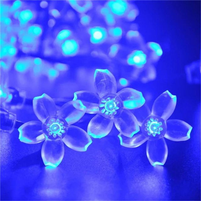 Chiclits LED Solar String Light 50led 7M Flower Fairy Lights Garlands Garden Christmas Trees Wedding Party Decor Lamp (16)