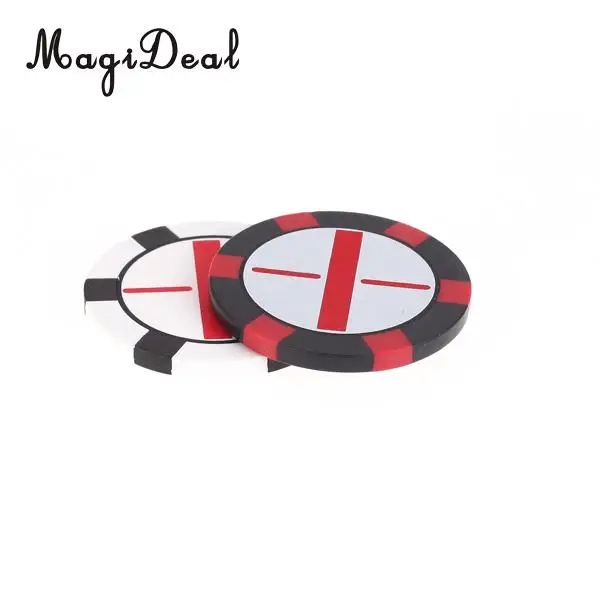 MagiDeal Professional Golf Ball Marker Poker Chip Collectable Parts Golf Training Aids Gift for Golf Lover Practice Friend Gifts