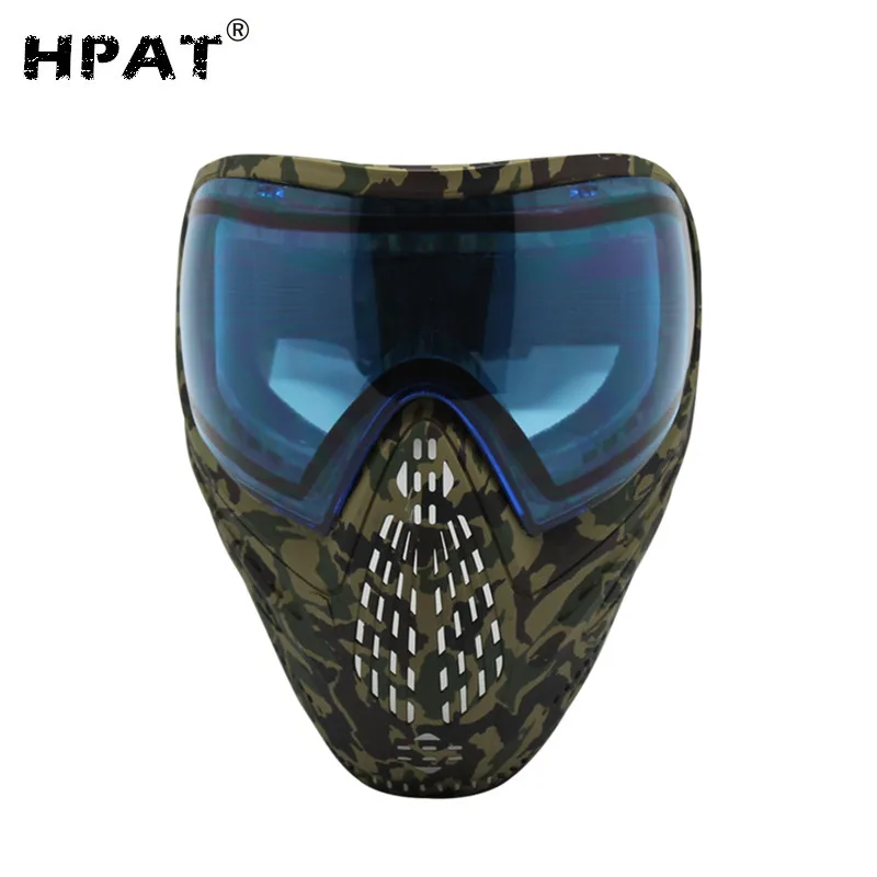 HPAT страйкбольная пейнтбольная маска с синим красителем I4 термальная линза