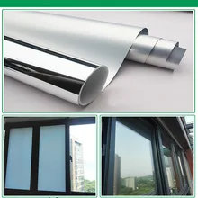 1% VLT Водонепроницаемая оконная пленка зеркальные серебряные изоляционные наклейки УФ-отражающие окно конфиденциальности тонировочные пленки домашний декор 1,52x30 м