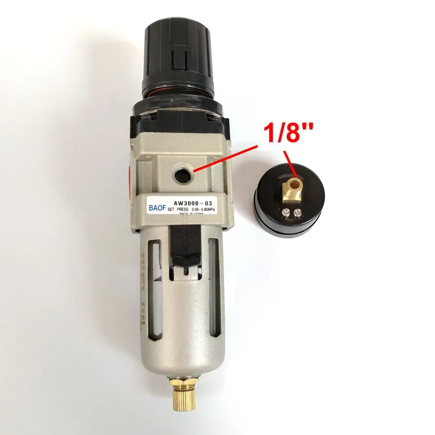 Пневматический Регулятор воздушного фильтра AW3000-03 3/8 ''блок обработки воздуха ручной сливной