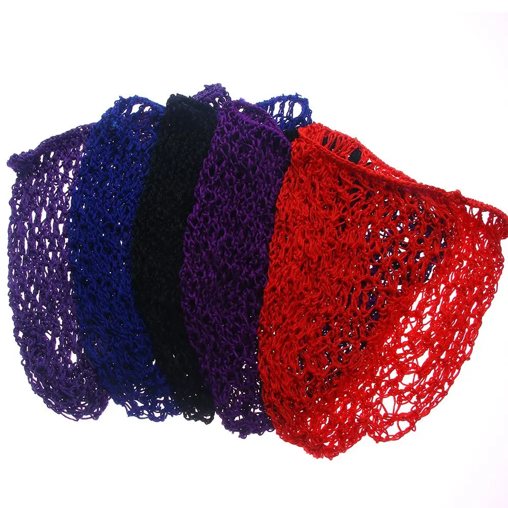 Women Soft rayon Crochet Hairnet oversize Knit Hat Cap 5 colors Snood Hair Net Headbands lady Hair Accessories drop shipping Women Soft rayon Crochet Hairnet oversize Knit Hat Cap 5 colors Snood Hair Net Headbands lady Hair Accessories drop shipping