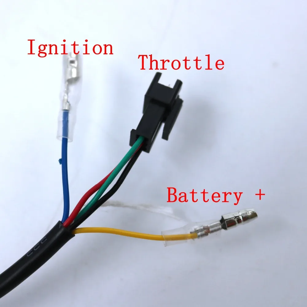 Discount New Design 12-80V X e-bike finger throttle both-way thumb gas handle with battery indicator 3