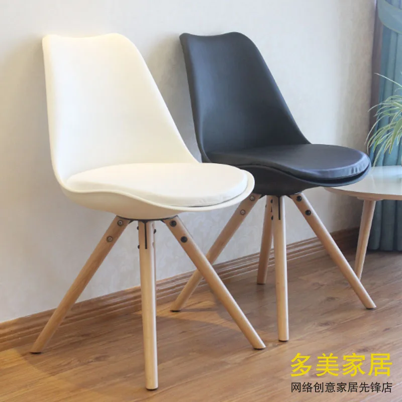 zwaarlijvigheid Bukken Isoleren eamoiis plastic stoelen houten stoelen ikea moderne mode minimalistisch  design bureaustoel met lederen stoelen en koffie|chair painting|chair  coffeechair cloth - AliExpress