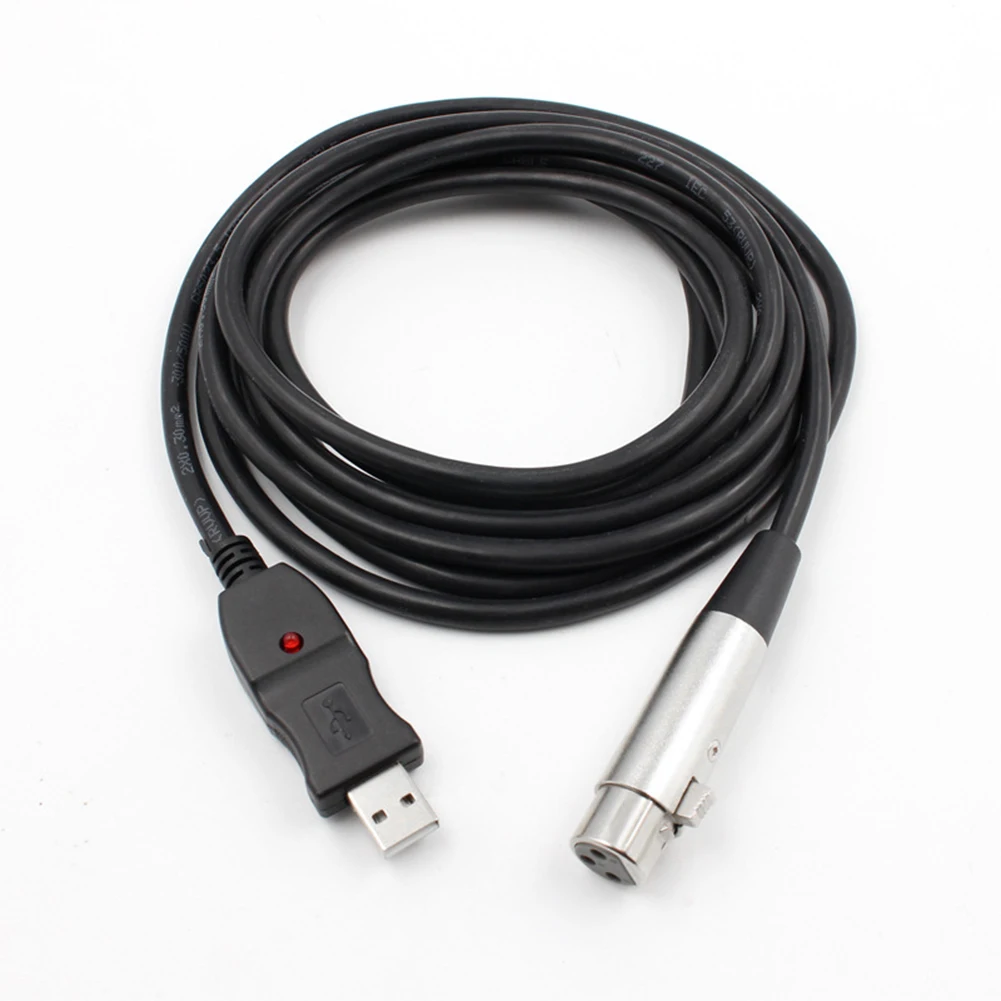 JABS 3 м USB штекер XLR Женский микрофон USB MIC Link кабель