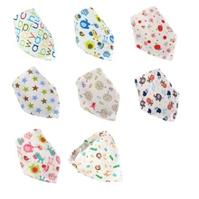 2 шт./компл. прекрасный хлопчатобумажных нагрудников для малышей девочек, нагрудники для детей Платочек-слюнявчик аксессуары нагрудник для новорожденных