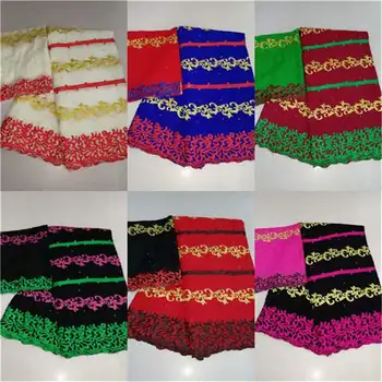 

Dubai Fabric 2019 High Quality 100% Cotton Lace Fabric With Embroidered Swiss Voile Lace For Women Dress! LYF7162