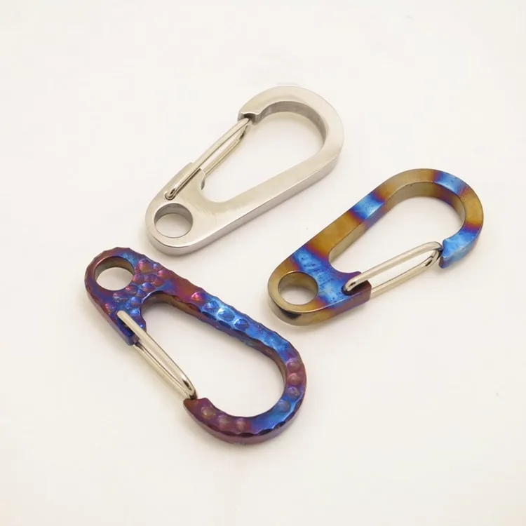 

Simple Titanium Keychain Outdoor EDC Titanium Quick-hanging Keychain