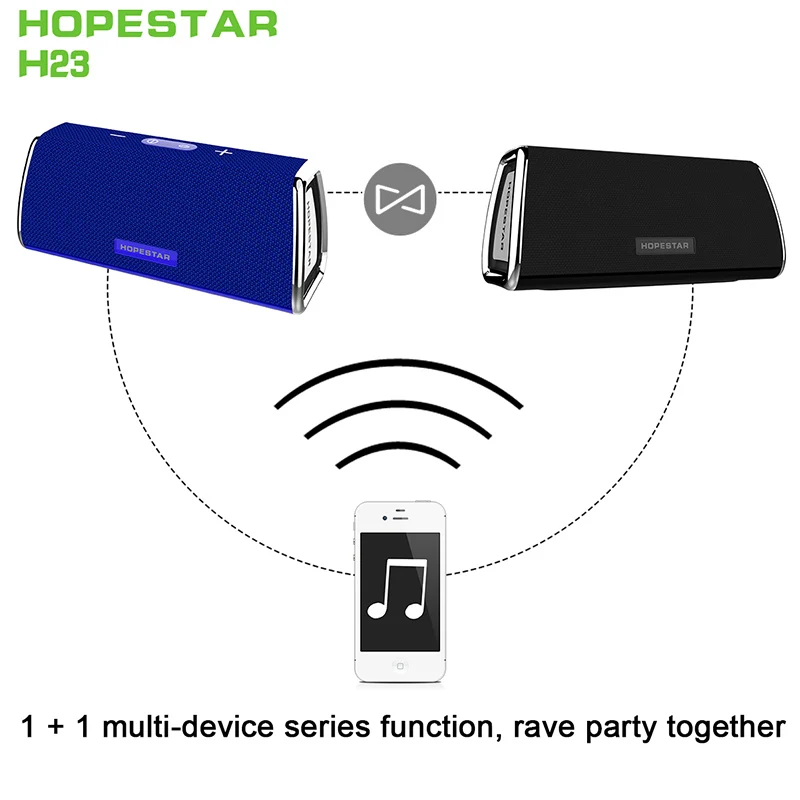 HOPESTAR H23 беспроводной IPX6 Водонепроницаемый Bluetooth динамик домашний кинотеатр для ТВ динамик s Открытый Портативный Саундбар громкий динамик коробка