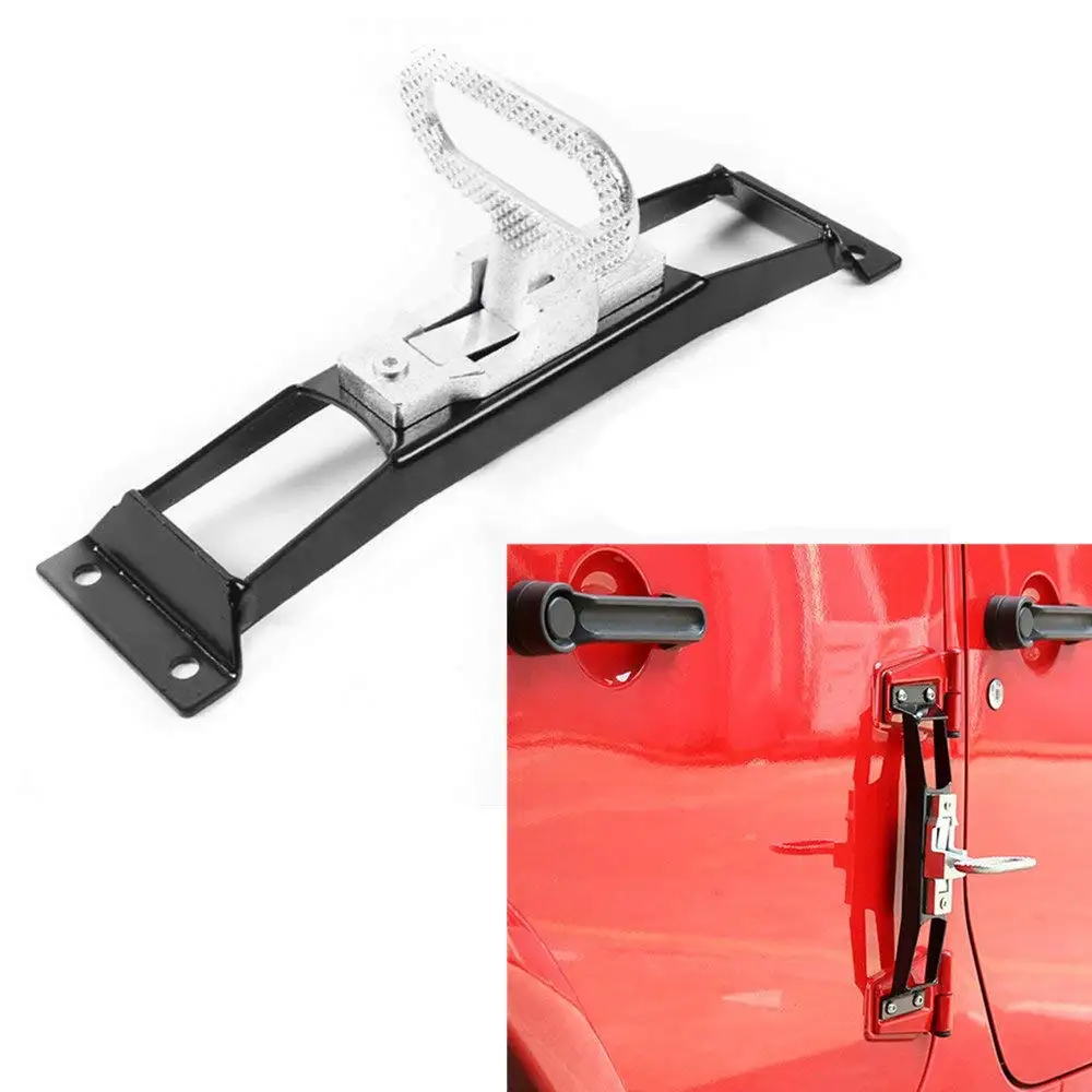 KEMiMOTO Metal Folding Door Hinges Foot Peg Rest Pedal For Jeep Wrangler JK & Unlimited 2007-2017 Foot Pedal Exterior Parts KEMiMOTO Metal Folding Door Hinges Foot Peg Rest Pedal For Jeep Wrangler JK & Unlimited 2007-2017 Foot Pedal Exterior Parts