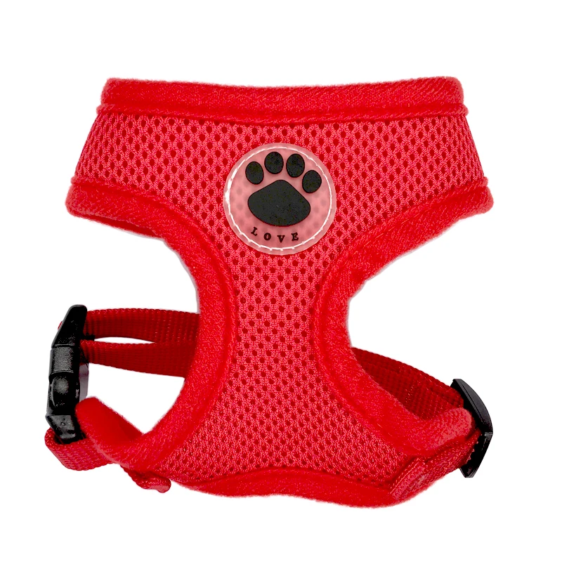 Paw LOVE Rubber Adjustable Soft Breathable Dog Cat Control dog Harness