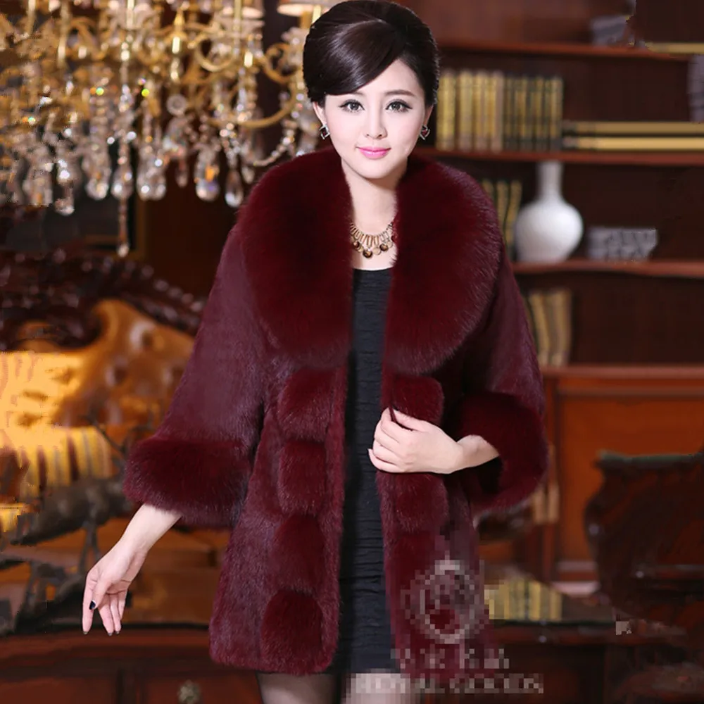 2017 Luxury Real Rabbit Fur Giacca con collo di Pelliccia Volpe giubbotti di  inverno delle donne genuino della pelliccia cappotti caldi con pelliccia di  volpe Trim|real rabbit fur jacket|rabbit fur jacketreal rabbit -