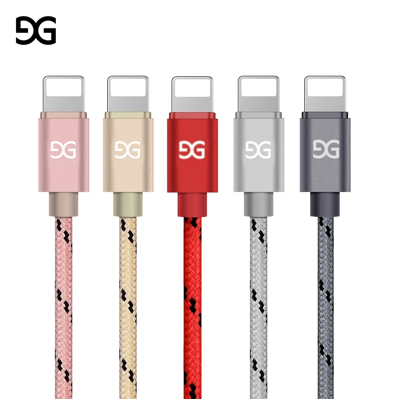 Cable USB GUSGU para iPhone 7 6X8 6 S Plus 5 5C 5S SE cargador rápido iluminación LED sincronización datos USB Cable de carga rápida para iPhone
