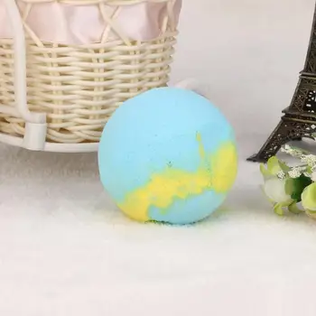 

1pc 6x6x6cm Ocean Blue Mixed Oil Bath Bombs Ball Natural Sea Salt Bubble Essential Body Scrub AU4